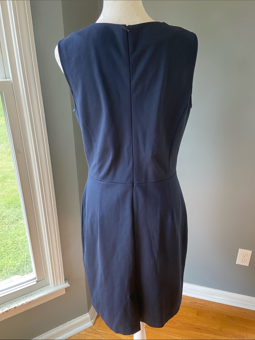 Brooks Brothers Navy Wrap-Front Midi Dress - Picture 6 of 7